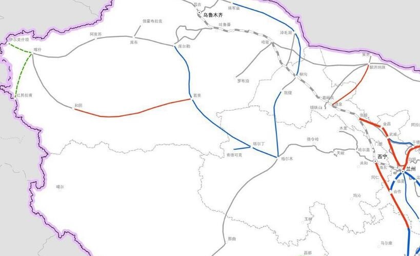 中国八纵八横高速铁路网·西部地区"八纵八横"格局下的八大高铁枢纽